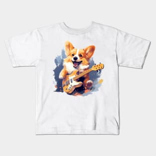 corgi guitarist Kids T-Shirt